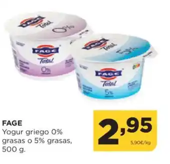 Alimerka FAGE Yogur griego 0% grasas o 5% grasas oferta