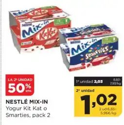 Alimerka NESTLÉ MIX-IN Yogur Kit Kat o Smarties oferta