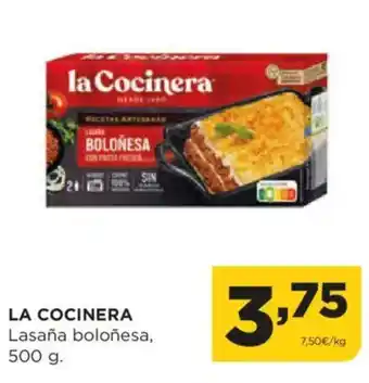 Alimerka LA COCINERA Lasaña boloñesa oferta