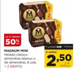 Alimerka MAGNUM MINI Helado clásico- almendras-blanco o de almendras oferta