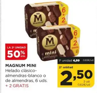 Alimerka MAGNUM MINI Helado clásico- almendras-blanco o de almendras oferta