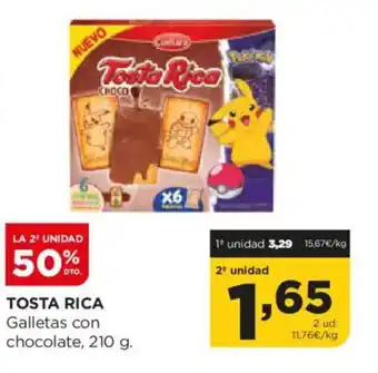 Alimerka TOSTA RICA Galletas con chocolate oferta