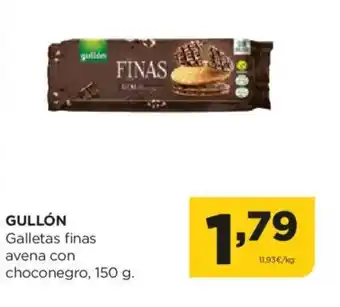 Alimerka GULLÓN Galletas finas avena con choconegro oferta