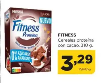 Alimerka FITNESS Cereales proteína con cacao oferta