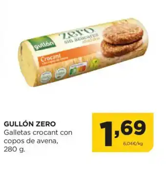 Alimerka GULLÓN ZERO Galletas crocant con copos de avena oferta