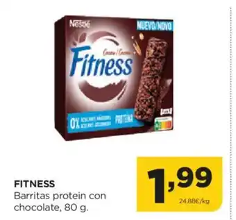 Alimerka FITNESS Barritas protein con chocolate oferta