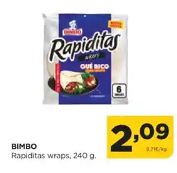 Alimerka BIMBO Rapiditas wraps oferta