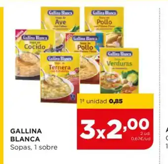 Alimerka GALLINA BLANCA Sopas, 1 sobre oferta