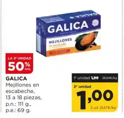 Alimerka GALICA Mejillones en escabeche oferta