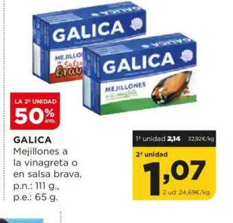 Alimerka GALICA Mejillones a la vinagreta o en salsa brava oferta