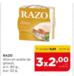 Alimerka RAZO Atún en aceite de girasol oferta