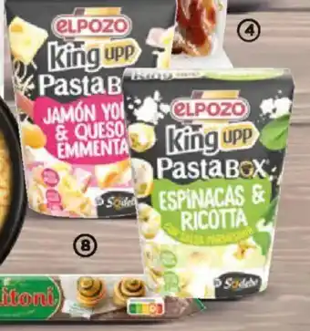 Alimerka ELPOZO KING UPP Pastabox espinacas & ricota o jamón york & queso emmental oferta