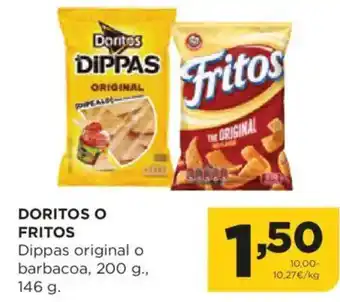 Alimerka DORITOS O FRITOS Dippas original o barbacoa oferta