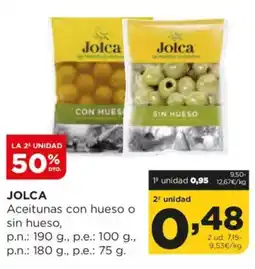 Alimerka JOLCA Aceitunas con hueso o sin hueso oferta