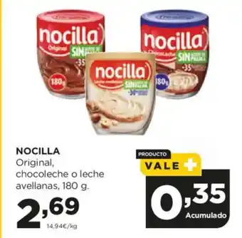 Alimerka NOCILLA Original, chocoleche o leche avellanas oferta