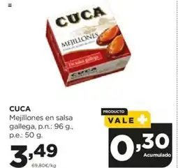 Alimerka CUCA Mejillones en salsa oferta