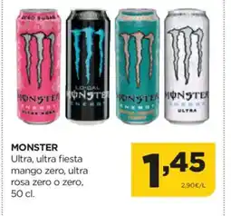 Alimerka MONSTER Ultra, ultra fiesta mango zero, ultra rosa zero o zero oferta