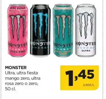 Alimerka MONSTER Ultra, ultra fiesta mango zero, ultra rosa zero o zero oferta