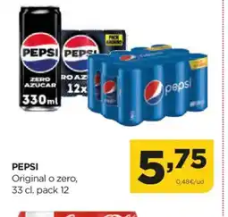 Alimerka PEPSI Original o zero oferta