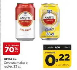 Alimerka AMSTEL Cerveza malta o radler oferta