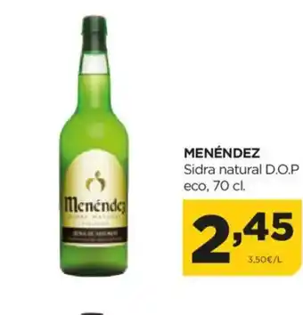 Alimerka MENÉNDEZ Sidra natural D.O.P eco oferta