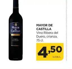 Alimerka MAYOR DE CASTILLA Vino Ribera del Duero, crianza oferta