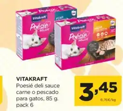 Alimerka VITAKRAFT Poesié deli sauce carne o pescado oferta