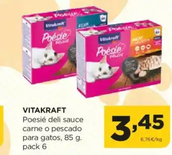 Alimerka VITAKRAFT Poesié deli sauce carne o pescado oferta