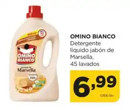 Alimerka OMINO BIANCO Detergente líquido jabón de Marsella oferta