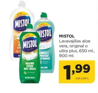 Alimerka MISTOL Lavavajillas aloe vera, original o ultra plus oferta