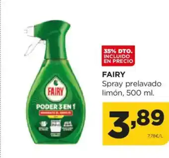 Alimerka FAIRY Spray prelavado limón oferta