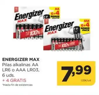 Alimerka ENERGIZER MAX Pilas alkalinas oferta