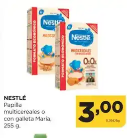 Alimerka NESTLÉ Papilla multicereales o con galleta María oferta