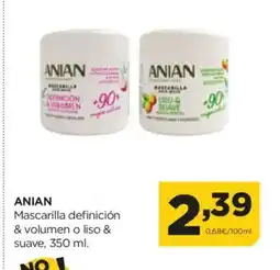 Alimerka ANIAN Mascarilla definición & volumen o liso & suave oferta