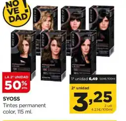 Alimerka SYOSS Tintes permanent color oferta