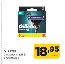 Alimerka GILLETTE Cargador mach 3 oferta