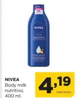 Alimerka NIVEA Body milk nutritivo oferta