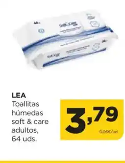 Alimerka LEA Toallitas húmedas soft & care oferta