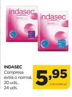 Alimerka INDASEC Compresa extra o normal oferta