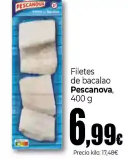 Unide Supermercados PESCANOVA Filetes de bacalao oferta