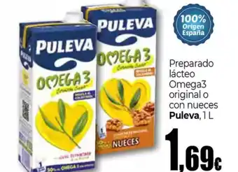 Unide Supermercados PULEVA Preparado lácteo Omega3 original o con nueces oferta