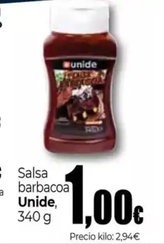 Unide Supermercados UNIDE Salsa barbacoa oferta