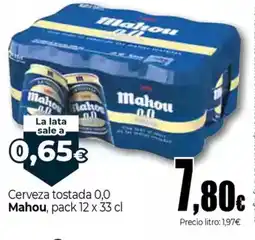 Unide Supermercados MAHOU Cerveza tostada oferta