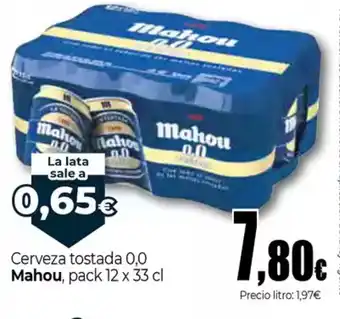 Unide Supermercados MAHOU Cerveza tostada oferta