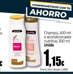 Unide Supermercados UNIDE Champú oferta