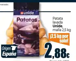 Unide Supermercados UNIDE Patata lavada oferta