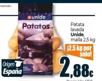 Unide Supermercados UNIDE Patata lavada oferta