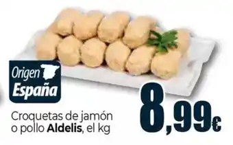 Unide Supermercados ALDELIS Croquetas de jamón o pollo oferta