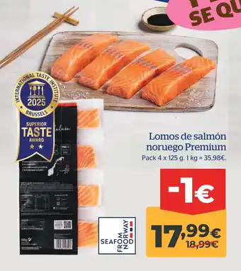 La Sirena Lomos de salmón noruego oferta