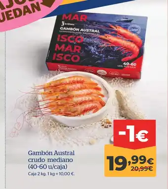 La Sirena Gambón Austral crudo mediano oferta